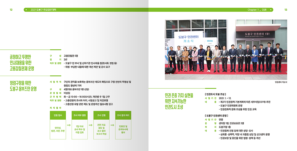 2021 도봉구 주요업무계획