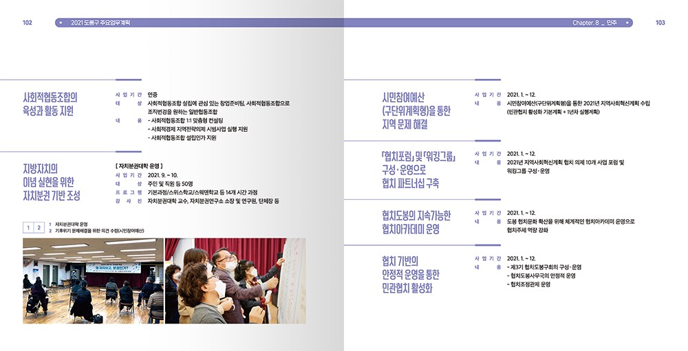 2021 도봉구 주요업무계획